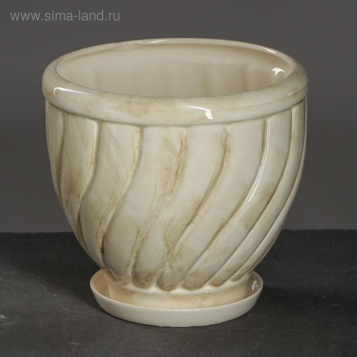 Набор горшков 3шт. Набор горшков 3шт. "Витой" белый: 16л, 6,5л, 2,5л