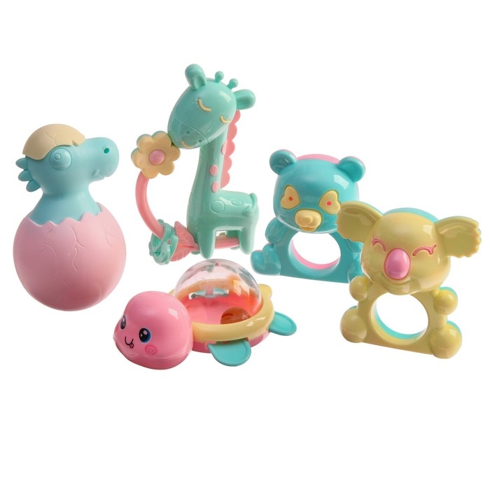 Набор погремушек «Нежность», 5 шт, Крошка Я Набор погремушек «Нежность», 5 шт, Крошка Я