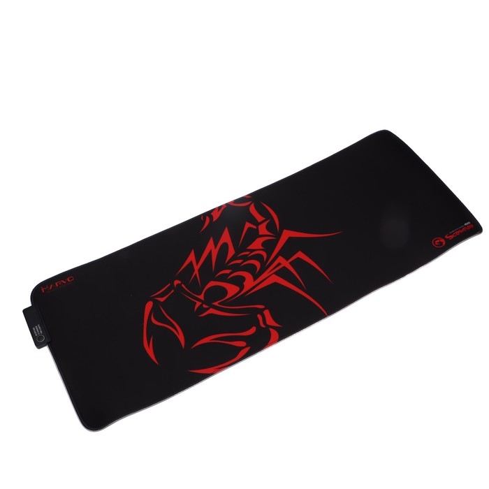 Коврик для мыши MARVO MG010, игровой, 800x305x4 мм, подсветка, чёрный Коврик для мыши MARVO MG010, игровой, 800x305x4 мм, подсветка, чёрный