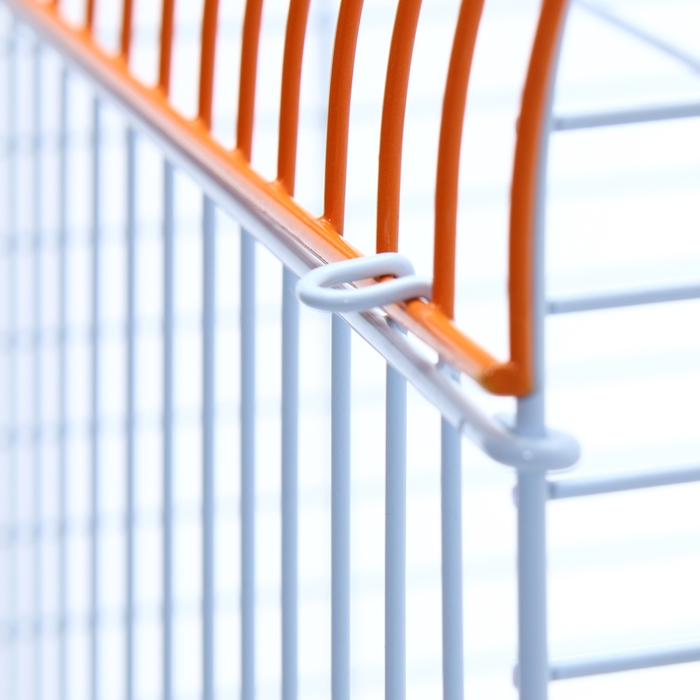 Клетка для птиц Bd-3/1o, раскрывающаяся крыша, 47,5х37х70 см, оранжевая (фасовка 6 шт) Клетка для птиц Bd-3/1o, раскрывающаяся крыша, 47,5х37х70 см, оранжевая (фасовка 6 шт)