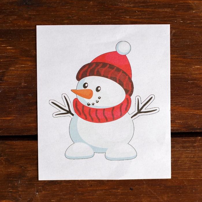 Новогоднее ёлочное украшение под раскраску «Снеговик» + краски 6 цв по 3 г, 2 кисти Новогоднее ёлочное украшение под раскраску «Снеговик» + краски 6 цв по 3 г, 2 кисти