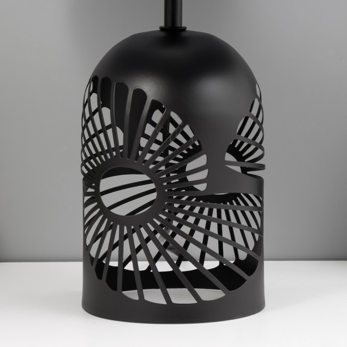 Настольная лампа "Фибоначчи" E27 40Вт черный 27х27х42 см RISALUX