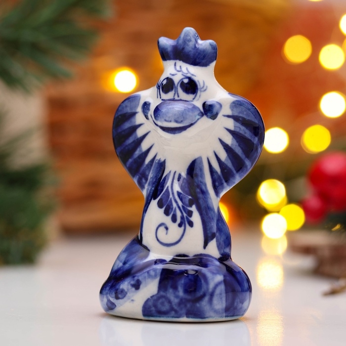 Сувенир Сувенир "Кобра Милашка " 10х6 см, гжель