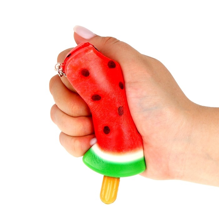 Мялка сквиши Мялка сквиши "Эскимо" на брелоке, виды МИКС