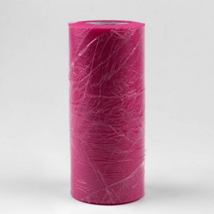 Фатин, 15 см, 11 ± 1 г/кв.м, 23 ± 1 м, цвет ярко-розовый №22 Фатин, 15 см, 11 ± 1 г/кв.м, 23 ± 1 м, цвет ярко-розовый №22
