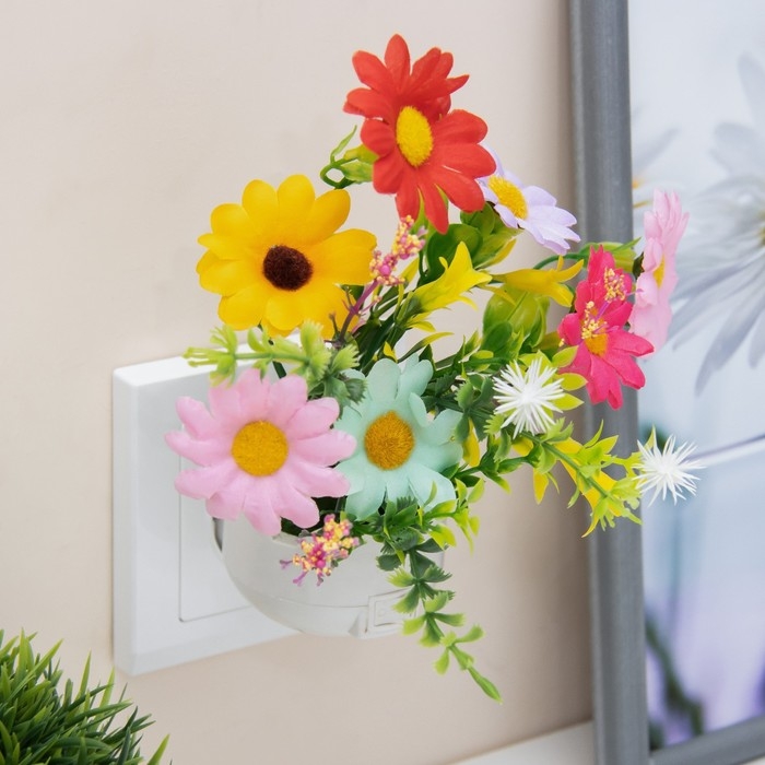 Ночник Ночник "Цветы" LED RGB 5х8х12 см RISALUX