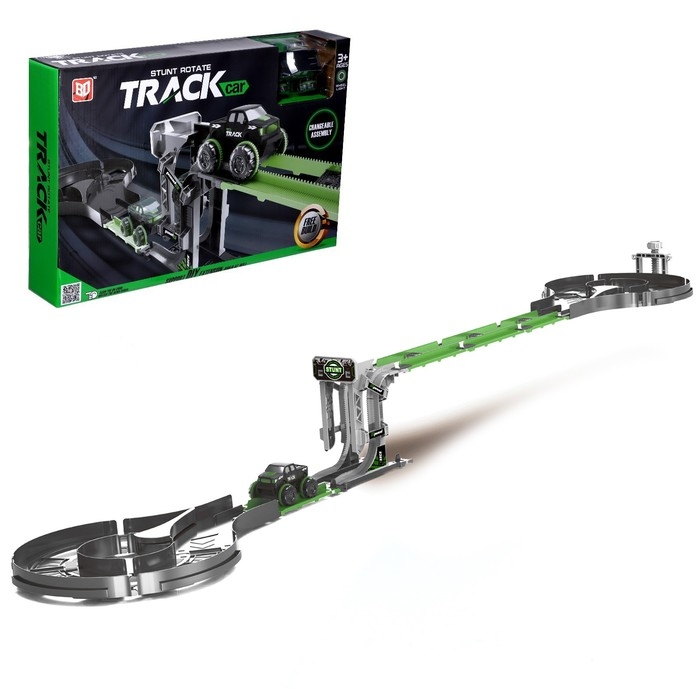 Автотрек «Крутой вираж», с машинкой - перевертышем, работает от батареек Автотрек «Крутой вираж», с машинкой - перевертышем, работает от батареек