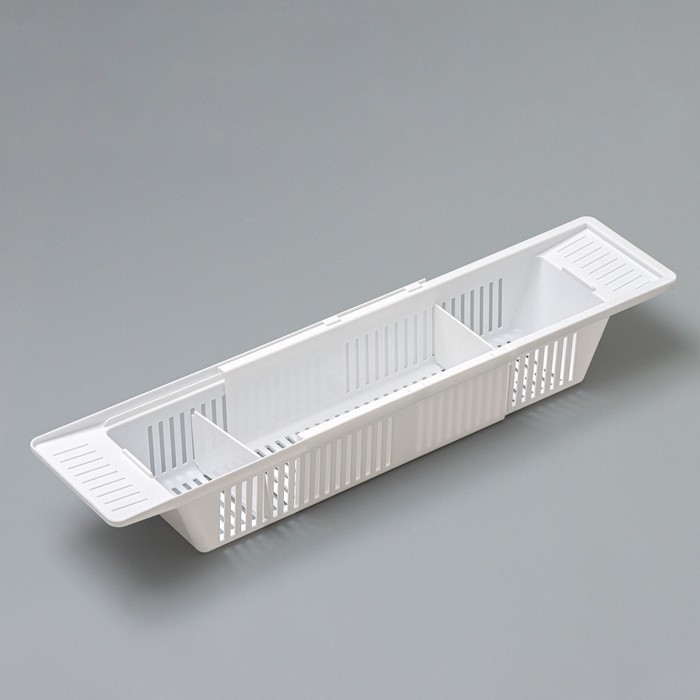 Полка на ванну Toys, 57-89 см, цвет снежно-белый Полка на ванну Toys, 57-89 см, цвет снежно-белый