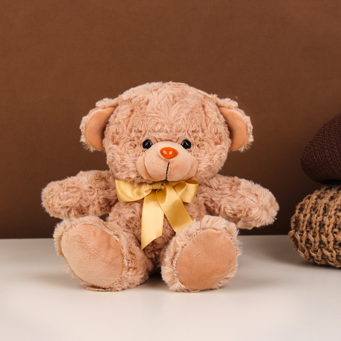 Мягкая игрушка «Медведь», 20 см, цвет бежевый Мягкая игрушка «Медведь», 20 см, цвет бежевый