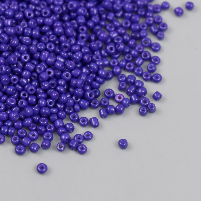 Бисер стекло 12/0  Бисер стекло 12/0 "Сине-фиолетовый" яркий 450 гр
