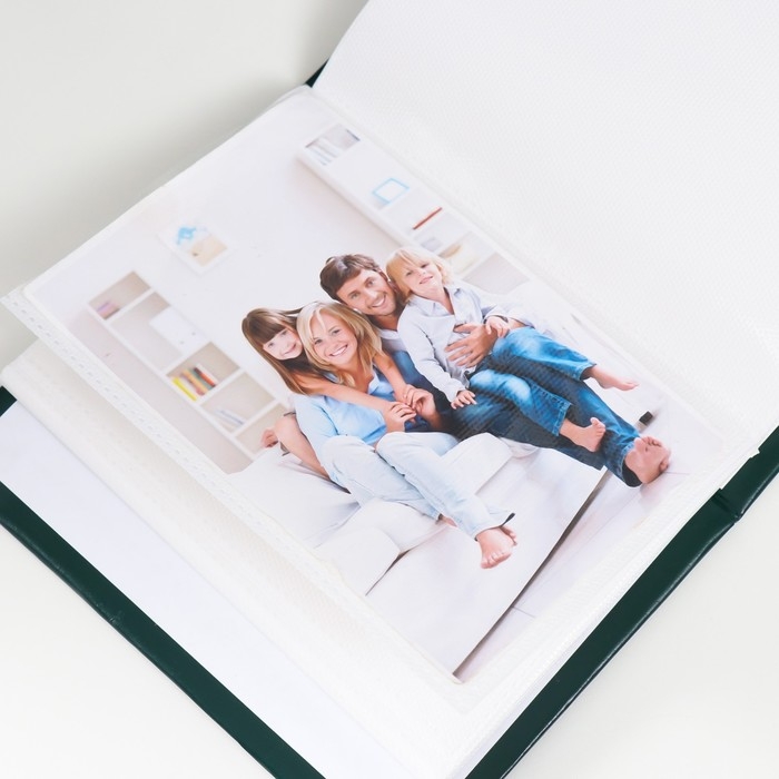 Фотоальбом на 100 фото 10х15 см, зелёный Фотоальбом на 100 фото 10х15 см, зелёный