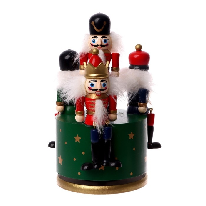 Новогодний сувенир «Карусель щелкунчики» 11 × 11 × 19 см, МИКС Новогодний сувенир «Карусель щелкунчики» 11 × 11 × 19 см, МИКС