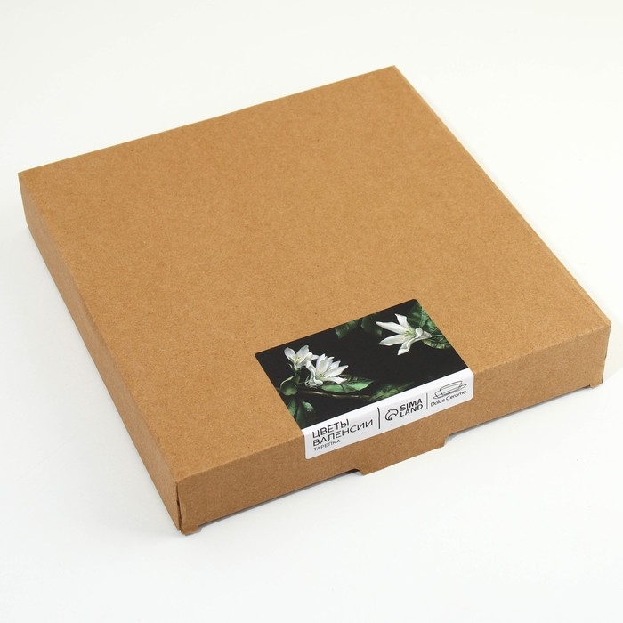 Тарелка керамическая Lemon flowers, 22.5 см, цвет белый Тарелка керамическая Lemon flowers, 22.5 см, цвет белый