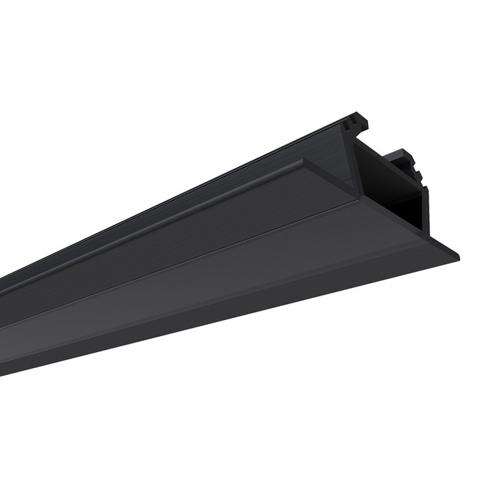 Алюминиевый профиль Apeyron, 28.5х10.4 мм, встраиваемый, 2 м, черный расс., аксессуары Алюминиевый профиль Apeyron, 28.5х10.4 мм, встраиваемый, 2 м, черный расс., аксессуары