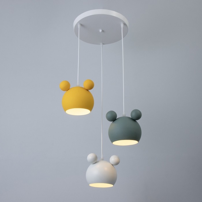 Светильник BayerLux Светильник BayerLux "Барни" 3хЕ27 40Вт желтый белый зеленый 35х35х30-130см