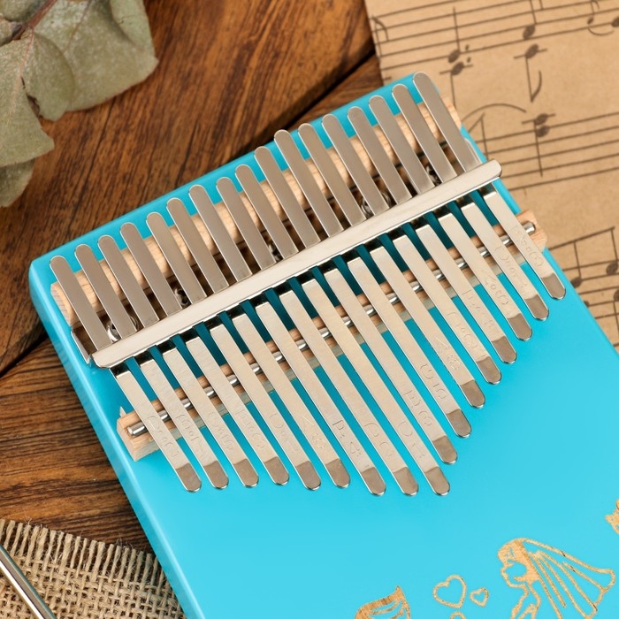 Калимба Music Life 17 нот, синяя, молодожены Калимба Music Life 17 нот, синяя, молодожены