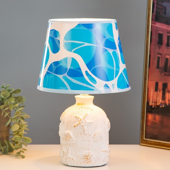 Настольная лампа  Настольная лампа "Морской бриз" Е14 15Вт 20х20х32,5 см RISALUX