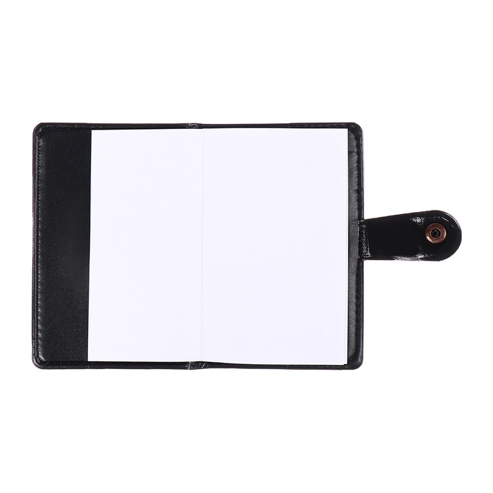 Записная книжка А6, 102 листа в линейку, обложка ПВХ, комбинированная, на кнопке Записная книжка А6, 102 листа в линейку, обложка ПВХ, комбинированная, на кнопке