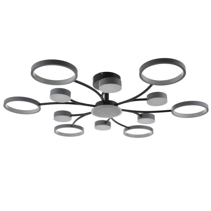 Люстра с ПДУ 2299/13GR LED 256Вт 3000-6000К серый 106х106х18 см BayerLux