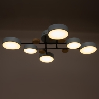 Люстра с ПДУ 2296/6BL LED 144Вт 3000-6000К синий 80х59х14 см BayerLux