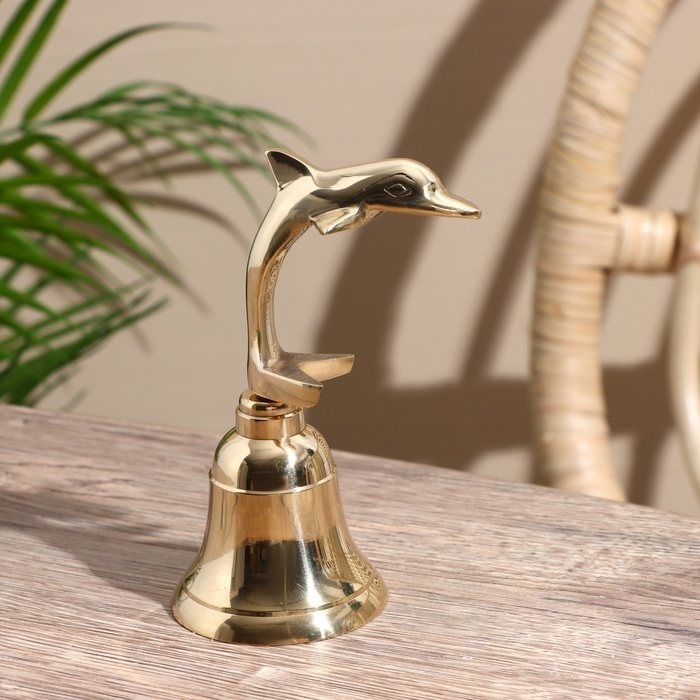 Колокольчик  Колокольчик "Дельфин" латунь 6х7,5х12,5 см