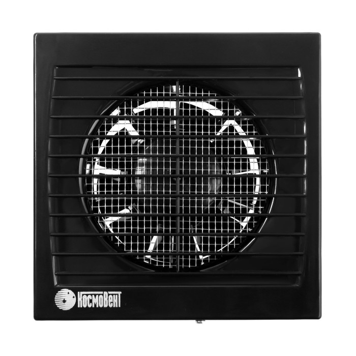 Вентилятор вытяжной Вентилятор вытяжной "КосмоВент" В100, d=100 мм, 10 Вт, 40 дБ, 105 м³/ч, без выключ, черный