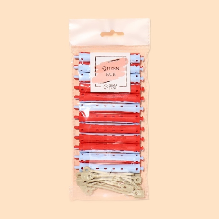 Бигуди «Коклюшки», d = 1 см, 9 см, 12 шт, цвет МИКС