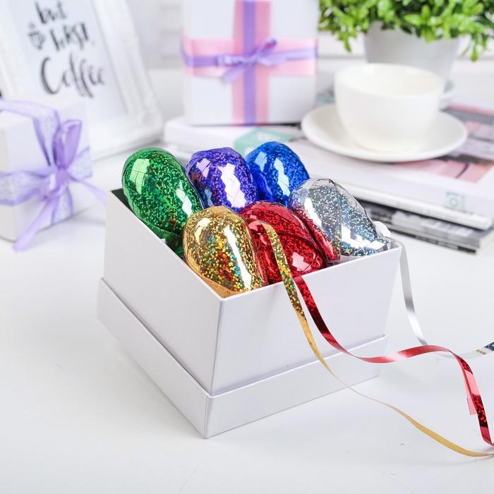 Лента упаковочная голография, ассорти, набор 6 шт., 0,5 см х 10 м Лента упаковочная голография, ассорти, набор 6 шт., 0,5 см х 10 м