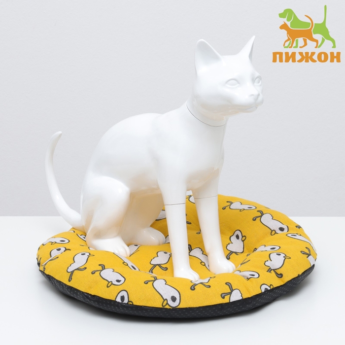 Лежак для животных  Лежак для животных "Утка", 40 х 40 х 10 см, жёлтый