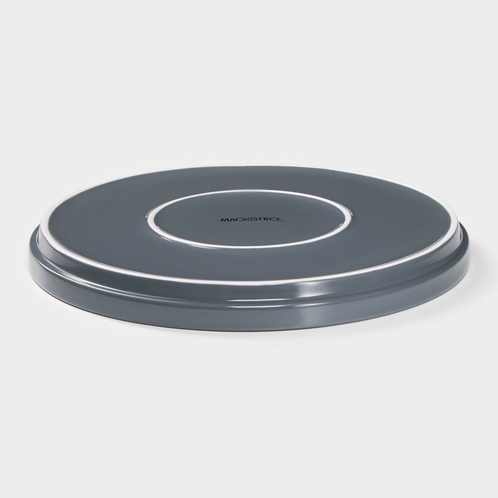 Набор фарфоровой посуды Magistro Night, 16 предметов: тарелка d=25,5 см, d=19 см, миска 850 мл, d=15 см, кружка 320 мл, цвет серый Набор фарфоровой посуды Magistro Night, 16 предметов: тарелка d=25,5 см, d=19 см, миска 850 мл, d=15 см, кружка 320 мл, цвет серый