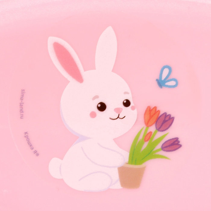 Накладка на унитаз детская Накладка на унитаз детская "Зайчик", цвет розовый, С817РОЗ