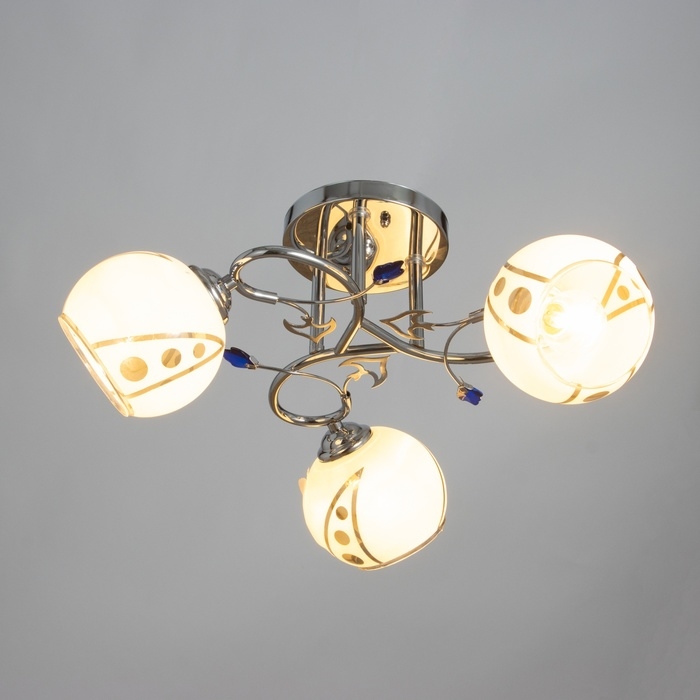 Люстра Люстра "Аура" 3х40Вт Е27 Хром МОДЕЛЬ: 2612363