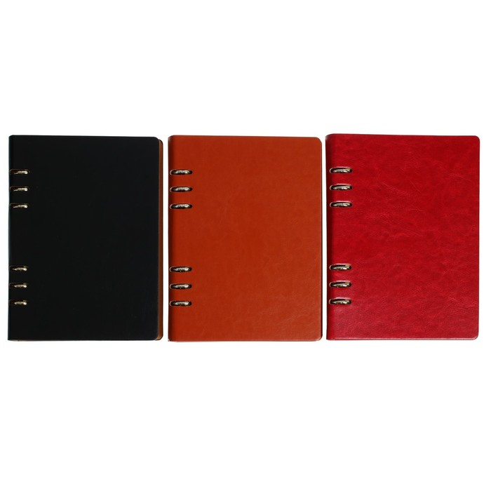 Органайзер на кольцах  Органайзер на кольцах "Престиж" А5, 92 листа в линейку, обложка кожзам, МИКС