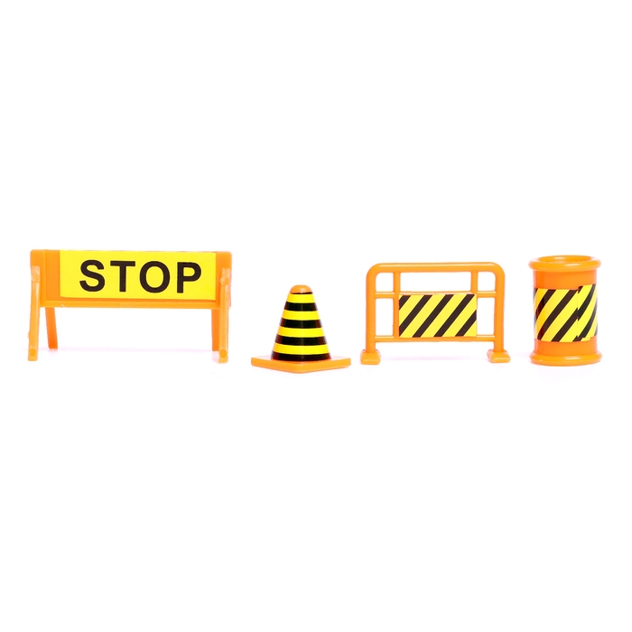 Грузовик &laquo;Перевозчик&raquo;, в комплекте 6 машин и дорожные знаки