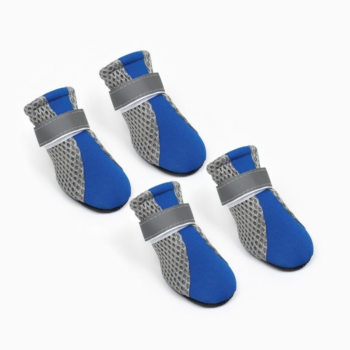 Ботинки для собак "Комфорт +", размер XL (5, 9 х 4, 8 см), синие