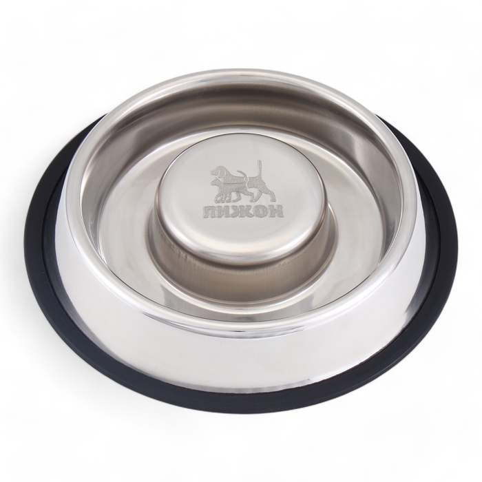 Миска  Миска "Медленное кормление" на нескользящей основе, 450 мл