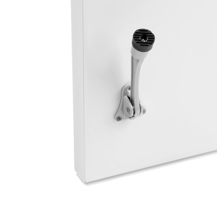 Фиксатор дверной Фиксатор дверной "АЛЛЮР" КН-130 WW, "козья ножка", цвет Серый