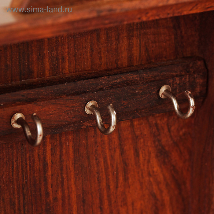 Ключница Ключница "Резные сердечки" дерево28*16*6 см