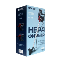 Пылесос Centek CT-2561, вертикальный, 1000/150 Вт, 0.5 л, чёрно-красный