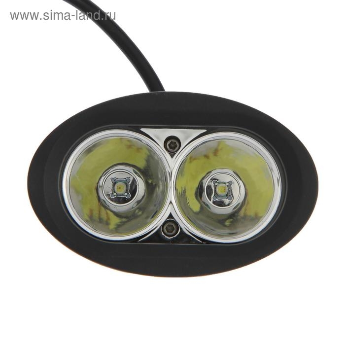 Фара светодиодная Skyway OFF ROAD, овальная, 12/24 В, 20 Вт, 2 диода, 95х60 мм Фара светодиодная Skyway OFF ROAD, овальная, 12/24 В, 20 Вт, 2 диода, 95х60 мм
