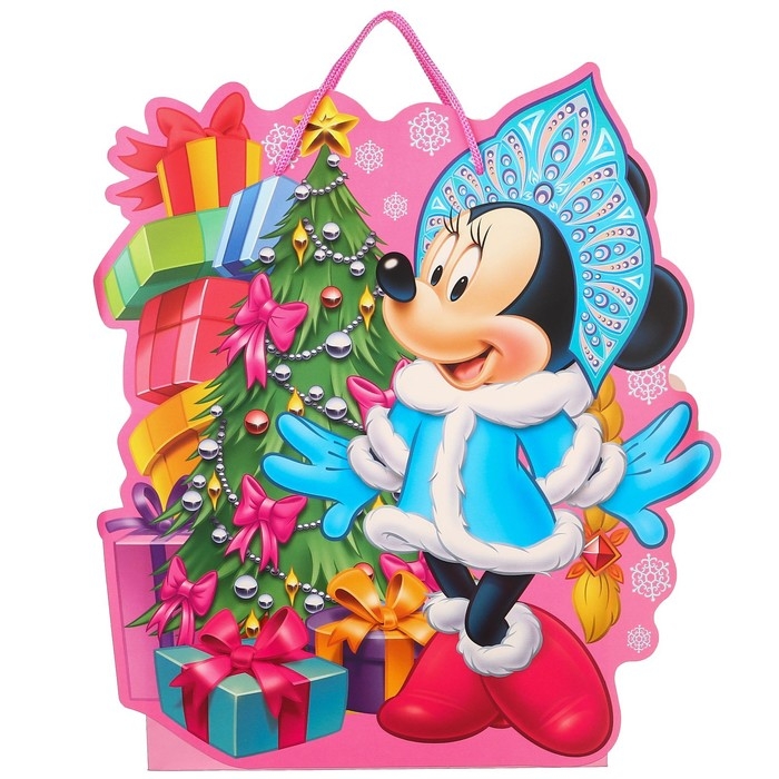 Пакет подарочный, 23х27х11.5 см, упаковка, Минни Маус