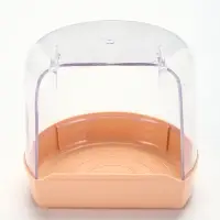 Купалка для птиц, внешняя 12&times;9&times;11 см, бежевая