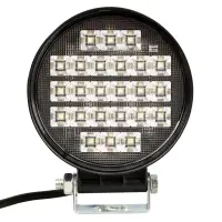 Фара светодиод. круглая, 24LED, ближний свет, 24Вт, 112х112х37мм, 12/24В, PLUS