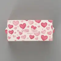 Коробка подарочная с окном &laquo;Сердца&raquo;, 12&times;5.5&times;5.5 см, самосборная