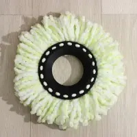 Швабра с отжимом Доляна: ведро с металлической центрифугой, 18 л, запасная насадка из микрофибры, синяя
