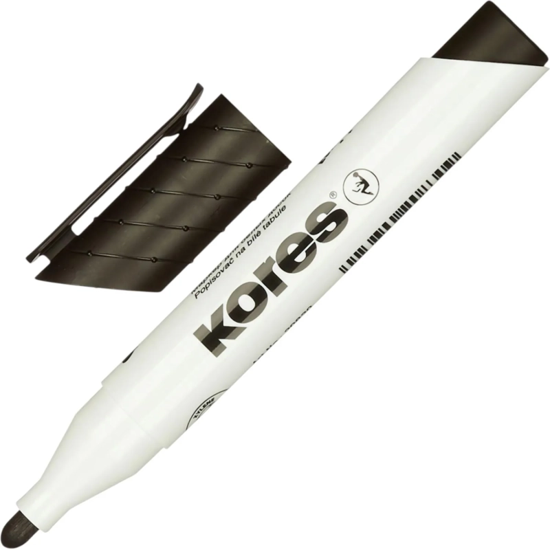Набор маркеров для белых досок KORES с губкой 3мм 4шт/уп 20863