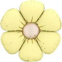 Воздушный шар фольгированный 25" &laquo;Ромашка&raquo;, жёлтый сатин