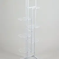 Подставка для цветов Greengo, 8 полок, 43&times;22&times;141 см, напольная, металл, белая