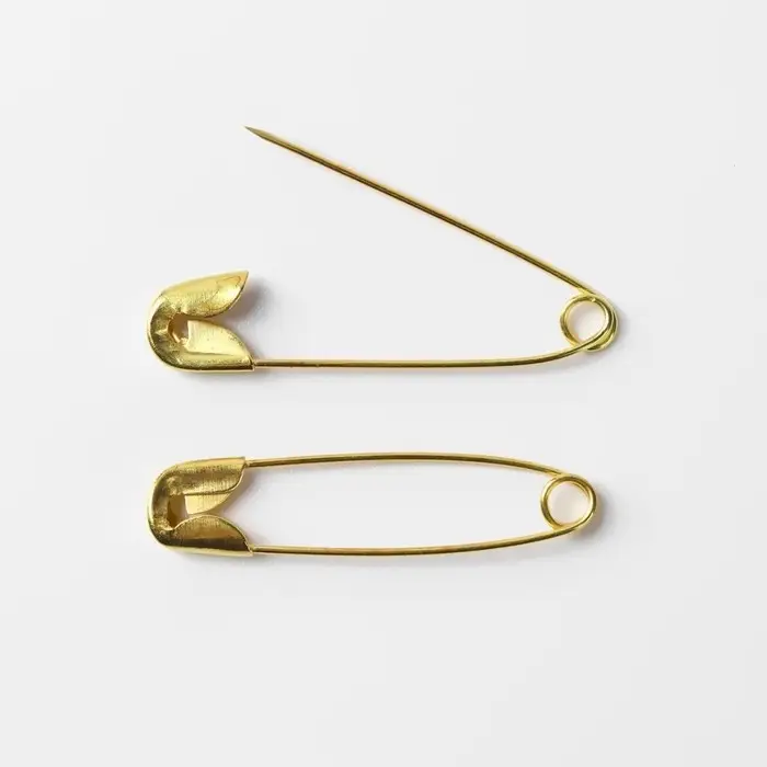 Булавки английские, 31 мм, 10 шт., цвет золотой
