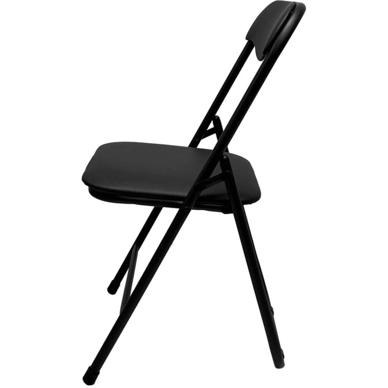 Стул складной КО_  РС01.00.04 к/з черный, каркас черный